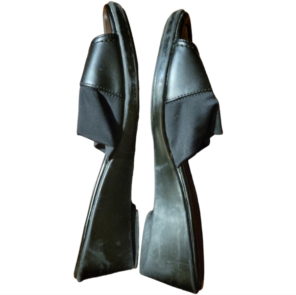 Comfort Plus by Predictions Black Y2K Slides Sz 8W - Picture 6 of 8